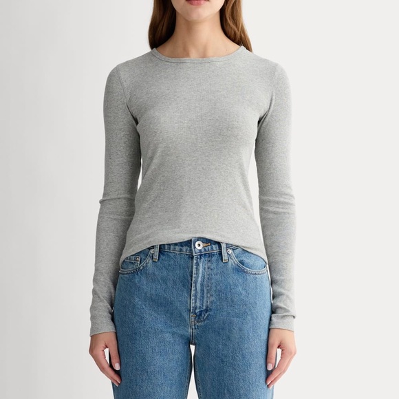 Everlane The Luxe Rib Long Sleeve - Picture 2 of 12